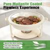 IMACONE White Maifanite-Coated Chafing Dishes Set of 6, 6QT view 4