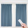 Bacocoo Electric Motorized Curtain Rail Track with Remote Control, Smart Curtains System Smartphone App Control Applicable for Home/Office. Automatic Curtain Opener 7.08-13.78ft. view 1