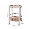 USZWBY Carts Tray Trolley Diner Cart Dining Car Beauty Salon Trolley Hotel Mobile Trolley Cart Rack Tea Wine Ca view 2