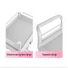 Movable Hand Trucks Storage Cart,Kitchen 3 Tier Service Cart Trolley,Beauty Salon Utility Rolling Cart,Load Capacity 100Kg/White/54 * 37 * 9,White-54 * 37 * 98Cm(White-54 * 37 * 98Cm) view 4