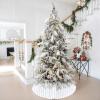 Small Christmas Tree Skirt 24 inches White Faux Fur Tree Skirt Xmas Decor view 3