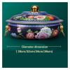 Chinese Copper Hot Pots, Chinese Charcoal Hotpot Household Flat Pot Hot Pot Copper Hotpot(Blue,32cm) view 2