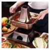 Chinese Copper Hot Pot, Chinese Charcoal Hotpot Copper Hot Pot Traditional Hotpot Household Kitchen Soup Pots(36cm) view 4