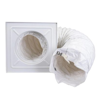16" Ceiling Tile Kit for Portable Air Conditioners with 8 ft Flexible Ducting and Clamps