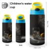 Insulated Stainless Steel Water Bottle with Straw Leakproof 12Oz Glass of Ice Water Tumbler Cup for Travel And Sports view 2