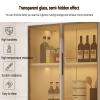 Aluminum Alloy Medicine Cabinet with Glass Door - Multi-Purpose 2-3 Layer Toiletry Organizer for Kitchen & Bathroom, Above Toilet Storage, Cosmetic Organizer Box view 4