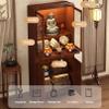 Ldhpaxl Altar Table with Storage Altar Cabinet, Personal Shrine Meditation Table,Chinese Buddha Niche Cabinet,for Home Prayer Meditation,38cm/15in with Door view 2