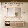 TETOTE Frameless Mirror 2 Packs 20" x 30" Bathroom Tempered Glass Mirrors for Over Sink, Suitable for Bedroom, Entryway, Hallway, Gym, Vertically/Horizontally view 2