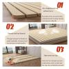 Roll Foldable Wood Slats - Mattress Support Without Extra Height, Heavy Duty Bunkie Board Replacement for Bedroom/Living Room, Base De Madera para Cama(WxL(53x78.7in) 135x200cm) view 3