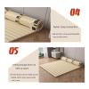 Roll Foldable Wood Slats - Mattress Support Without Extra Height, Heavy Duty Bunkie Board Replacement for Bedroom/Living Room, Base De Madera para Cama(WxL(53x78.7in) 135x200cm) view 4