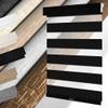 MoDanCeQ No Drill No Tools Zebra Blinds for Windows,Linen Fabric Cordless Zebra Shades,Custom Double-Layer Window Blinds,Easy to Install Roller Shades, Black, 32" W x 36" H view 1