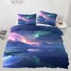 RUHEYIA Arctic Scenery Queen Bedding Sets Natural Phenomena 3 Pieces Bedding Sets Glacier Lake Soft Bedding Set Bedding Set for Kids Teens Adults view 3