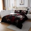 Erosebridal Gothic Crow Queen Quilt Set Black Raven Coverlet Set for Kids Teens Adult Halloween Bird Bedspread Sets Castle Bat Horror Theme Bed Set with 2 Pillow Cases view 4