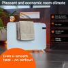 Knighaus 800W Smart Dual Space Heater  Wall heater and mobile use  WiFi App Control & Remote  Includes Towel Rack, Stand Feet & Mounting Kit  Color: White view 2