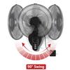 16/18/20Inch Outdoor Oscillating Wall Mount Fan, Wall Mounted Fans with 3-Speed & Adjustable Tilt, 90 Oscillation & 30 Tilt for Workshop, Garage, Patios, Commercial(48cm/18in) view 3
