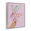 Stupell Industries Holly Jolly Festive Flags Gray Framed Giclee Art design by Chen Alyesh, 30 x 24 view 3