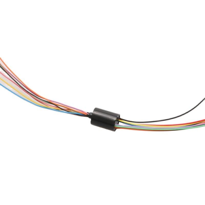 1PC Mini Rotary Slip Ring 2/4/6/8/12/18/24/36 Channels 1-2A Conductive Joint Connectors for Electrical Applications(U Type 8.5mm 8ch)