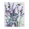 Rabbit Bee Floral Storybook, 16 x 20 Inch Canvas Wall Art view 1