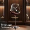 MNZZ Initial Crystal Wine Glass for Women Lady Coworker Work Besties Gifts Colleague Manager Supervisor Executive Assistant Birthday Farewell Leaving Retirement Christmas Holiday Appreciation,X view 2