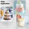 yeeplant 11-Piece Cake Decorating Kit with Acrylic Discs, Spatula Set, and Dowels for Tiered and Wedding Cake Creations view 3
