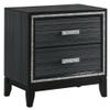 Glitter 2-Drawer Nightstand, End Table Two Storage Drawers Bedroom Living Room Furniture,Storage Cabinet view 1