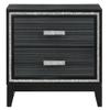 Glitter 2-Drawer Nightstand, End Table Two Storage Drawers Bedroom Living Room Furniture,Storage Cabinet view 3