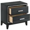 Glitter 2-Drawer Nightstand, End Table Two Storage Drawers Bedroom Living Room Furniture,Storage Cabinet view 4