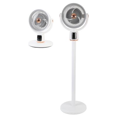 Denash Oscillating Standing Fan, 12 Speeds, 130 Wide Angle, Adjustable Hight, Remote & Timer, USB C Powered Floor Fan for Home, Office