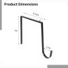 Memorial Wreath Hangers 8-Pack, Cemetery Adjustable Wreath Holder Hooks, Carbon Steel Rust-Resistant, Headstones Fit, 611 in Adjustable, Easy Install view 3