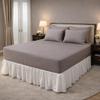 100% Cotton Single Layer Mattress Cover King Size, Elastic Mattress Cover, Stretches Up to 16 Inches Deep, Cozy, Absorbent, Easy to Replace, Machine Washable (6 Colors) (Brown, Queen) view 2