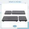 4 Pcs Diatomite Stone Mats for Sinks, Quick-Dry Bathroom & Kitchen Trays for Soap, Sponges, and Plants view 3