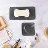 4 Pcs Diatomite Stone Mats for Sinks, Quick-Dry Bathroom & Kitchen Trays for Soap, Sponges, and Plants view 4