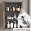 Dntum Wall Cabinets,Wall Mounted Home Bathroom Cabinet, Metal Medicine Cabinet with Glass Door Cosmetics Perfumes Storage Box Shower Cabinet Above Toilet,Golda50X60X14Cm view 3