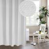 KELINFONG Shower Curtain Set, 72"x72" Heavy Duty Waffle Waterproof Washable Fabric Shower Curtain,Minimalist Chic Hotel Spa Quality Soft Cloth Long Shower Curtain for Home Farmhouse Bathtub Bathroom view 1
