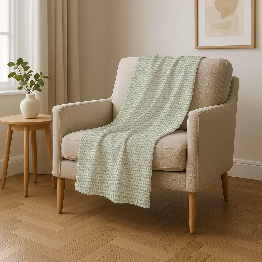 Addison Rugs ASB911 Aloe 50" x 70" Oversized Sherpa Throw Blanket, Machine Washable