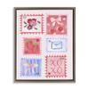 Adorable Stamps Arrangement, 16 x 20 Inch Canvas in Floater Frame view 1