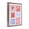 Adorable Stamps Arrangement, 16 x 20 Inch Canvas in Floater Frame view 2