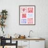 Adorable Stamps Arrangement, 16 x 20 Inch Canvas in Floater Frame view 3