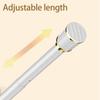 40-500cm Extendable Tension Rods For Curtains 40-500cm, 33mm No Drilling Shower Curtain Rod,Punch-free Curtain Rod, Tension Rods For Curtains For Bathroom, Window(Black,15''-21'') view 2
