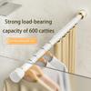 40-500cm Extendable Tension Rods For Curtains 40-500cm, 33mm No Drilling Shower Curtain Rod,Punch-free Curtain Rod, Tension Rods For Curtains For Bathroom, Window(Black,15''-21'') view 4