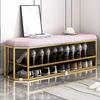 3-Tier Shoe Rack Bench, Entryway Bench with Cushioned Seat for Rooms view 2