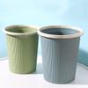 CAOJLjiaxiang-2012 Indoor Trash Can Without Lid Round Plastic Green with Pressure Ring Suitable for Living Room, Bedroom, Kitchen, Etc. Small/Medium/Large Garbage Bin(Large) view 3