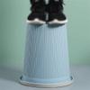 CAOJLjiaxiang-2012 Indoor Trash Can Without Lid Round Plastic Green with Pressure Ring Suitable for Living Room, Bedroom, Kitchen, Etc. Small/Medium/Large Garbage Bin(Large) view 4