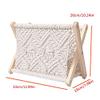 GFHSKRPL Cotton Rope Woven Storage Rack Macrame Magazine Rack Books Newspapers Holder Organizer view 2