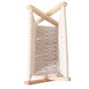 GFHSKRPL Cotton Rope Woven Storage Rack Macrame Magazine Rack Books Newspapers Holder Organizer view 4