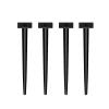 Metal Table Legs Sofa Support famer Coffee Tables Supports Office/Dining Desk Leg Bathroom Cabinet Straight Cone/Slanted Cone Set of 4 Water Proof and Rustproof view 1