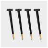 Metal Table Legs Sofa Support famer Coffee Tables Supports Office/Dining Desk Leg Bathroom Cabinet Straight Cone/Slanted Cone Set of 4 Water Proof and Rustproof view 1