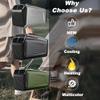 4-in-1 Portable Air Conditioner 5400BTU Cooling & 5600BTU Heating, Energy-Efficient AC Unit with Dehumidifier, Fan & Sleep Mode for Camping, RVs & Home - Green view 2