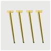 Metal Table Legs Sofa Support famer Coffee Tables Supports Office/Dining Desk Leg Bathroom Cabinet Straight Cone/Slanted Cone Set of 4 Water Proof and Rustproof view 1