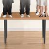 Metal Table Legs Sofa Support famer Coffee Tables Supports Office/Dining Desk Leg Bathroom Cabinet Straight Cone/Slanted Cone Set of 4 Water Proof and Rustproof view 4